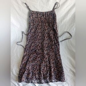 Billa Bong XS Floral Black and Pink Women's Dress